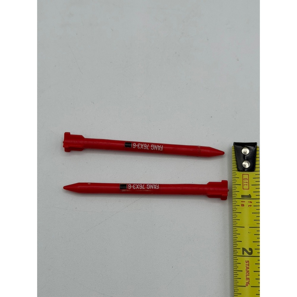 Vintage 1983 GI Joe Cobra FANG Helicopter MISSILE LOT x2 Original Parts ARAH - Picture 4 of 5